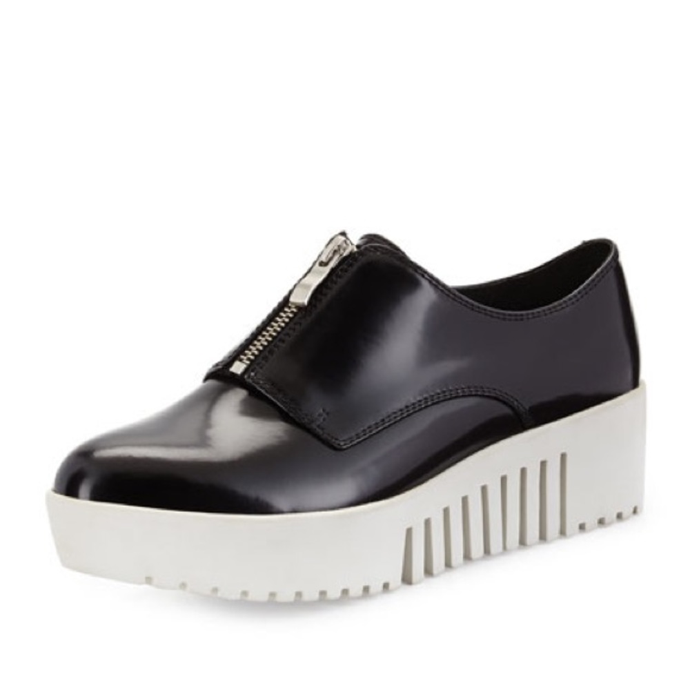 Opening Ceremony zip up leather oxford platforms